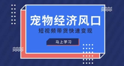 宠物赛道快速变现精品课-新智路文化抖音电商教程下载-艺课星球网-南方北的个人IP平台